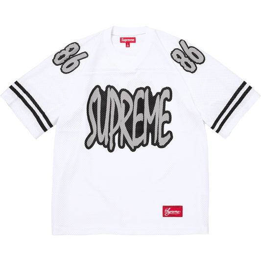 Supreme Reflective Football Jersey "White"