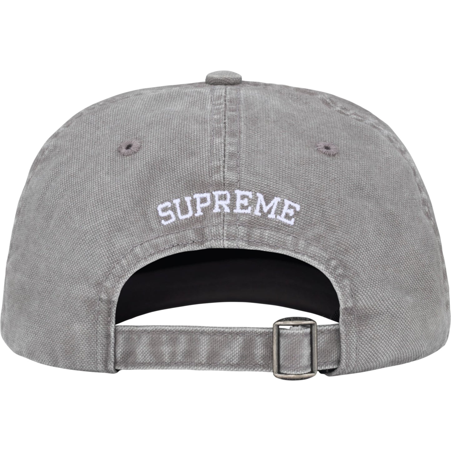 Supreme Washed Canvas S Logo 6-Panel "Grey"