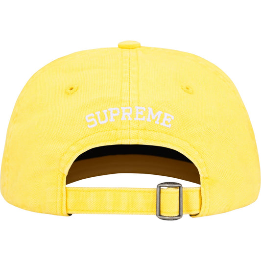 Supreme Washed Canvas S Logo 6-Panel "Yellow"