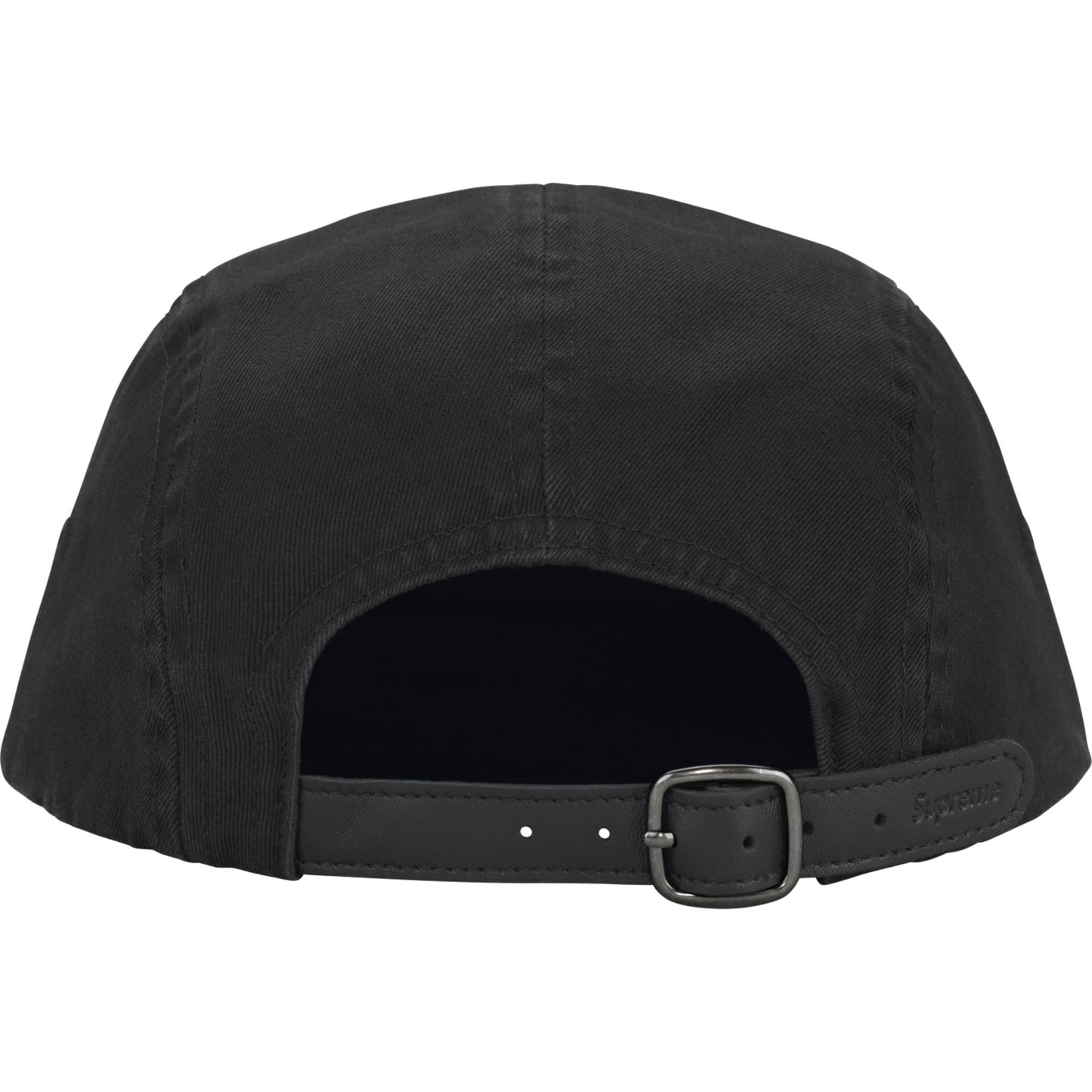 Supreme Washed Chino Twill Camp Cap "Black"