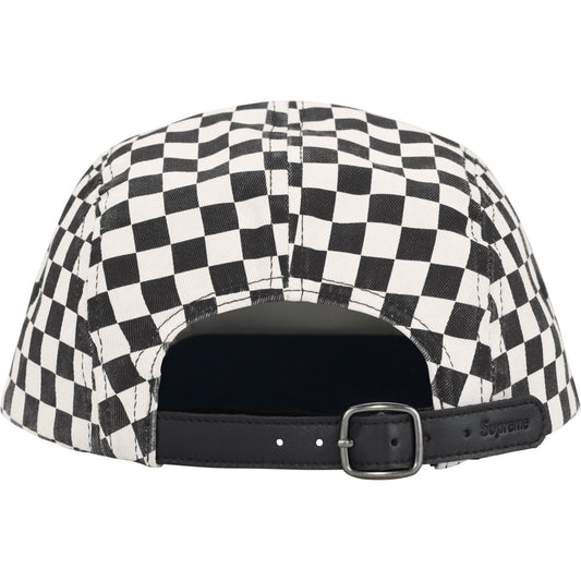 Supreme Washed Chino Twill Camp Cap "Checkerboard"