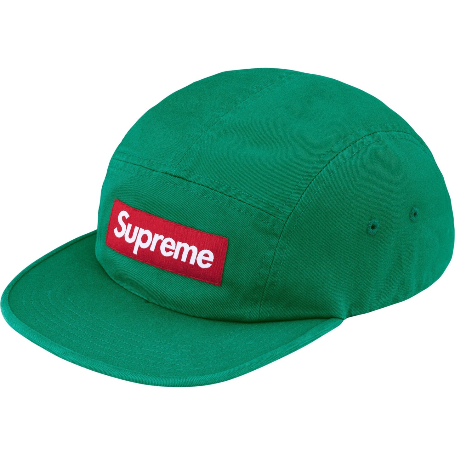 Supreme Washed Chino Twill Camp Cap "Green"