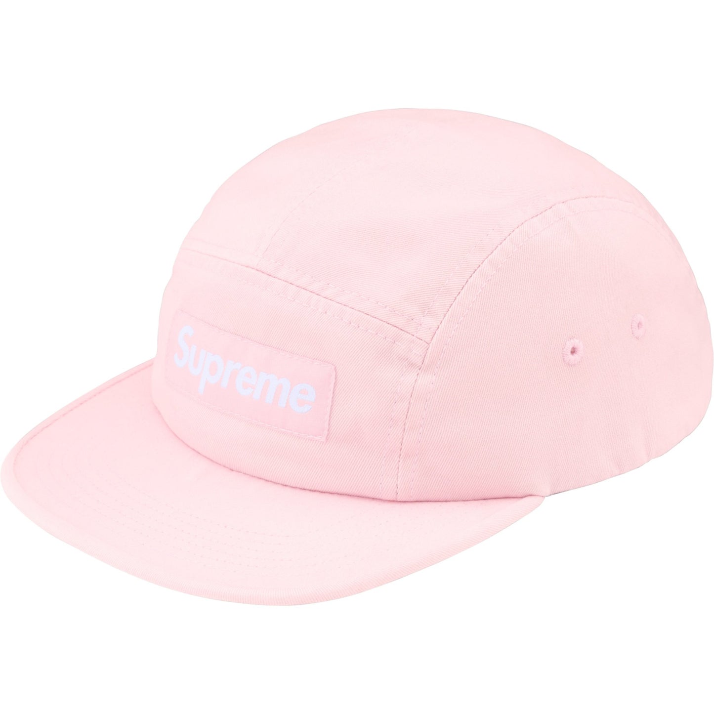 Supreme Washed Chino Twill Camp Cap "Pink"