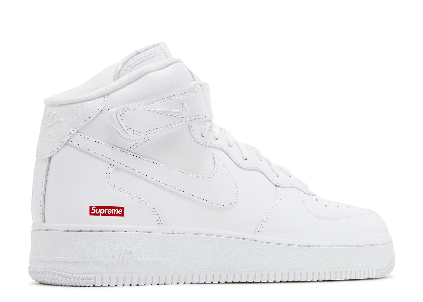 Supreme x Nike Air Force 1 Mid "Box Logo - White"