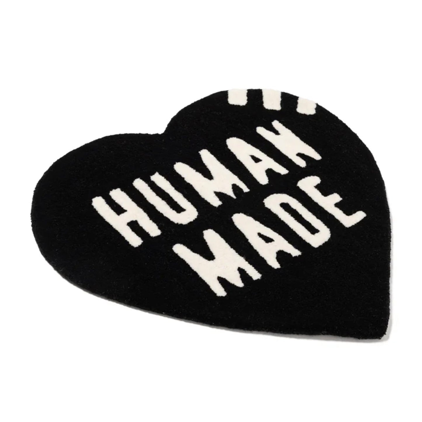 Human Made Heart Rug Medium "Black"
