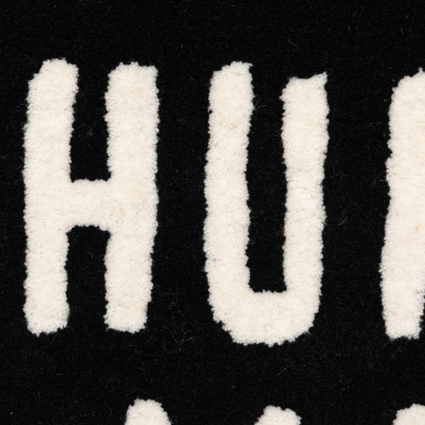 Human Made Heart Rug Medium "Black"