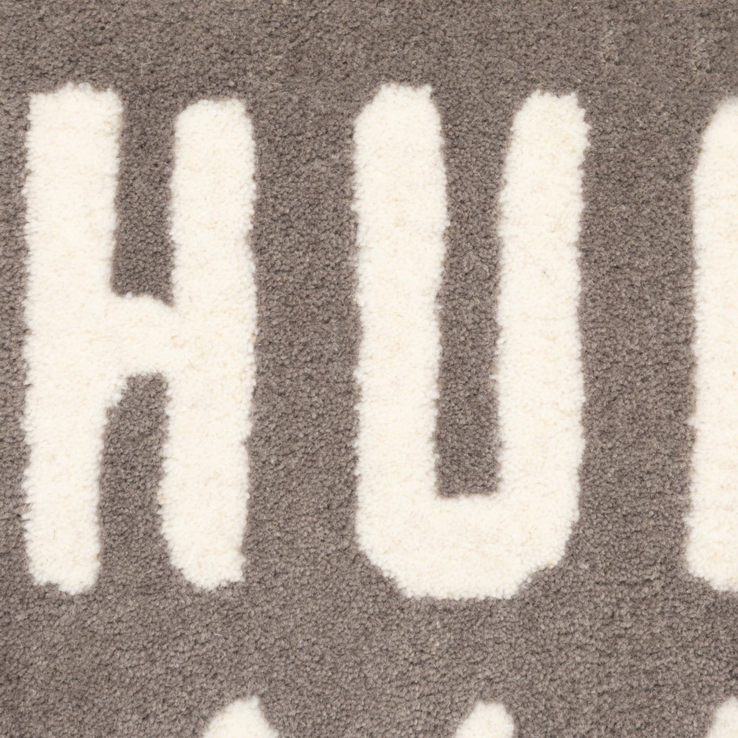 Human Made Heart Rug Medium "Grey"