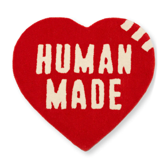 Human Made Heart Rug Medium "Red"