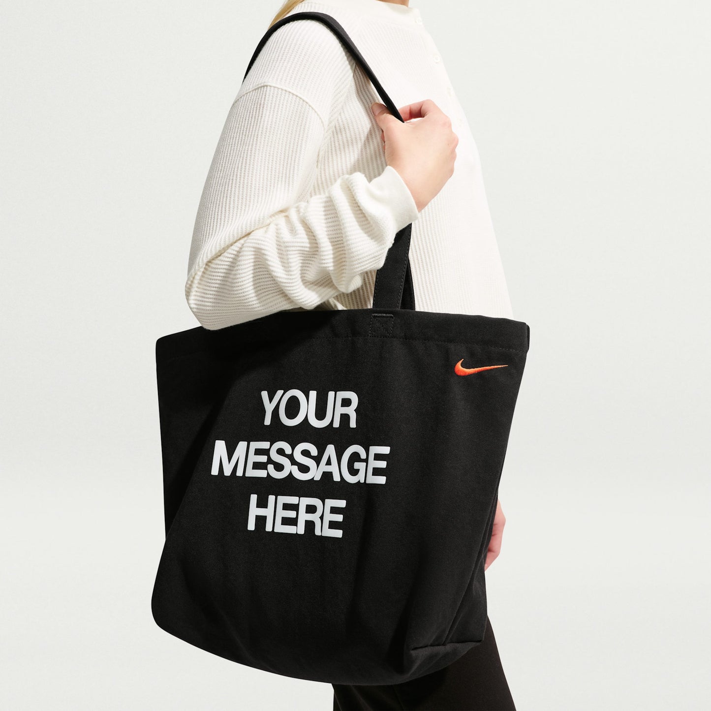Nike Heritage "Your Message Here" Tote Bag "Black"