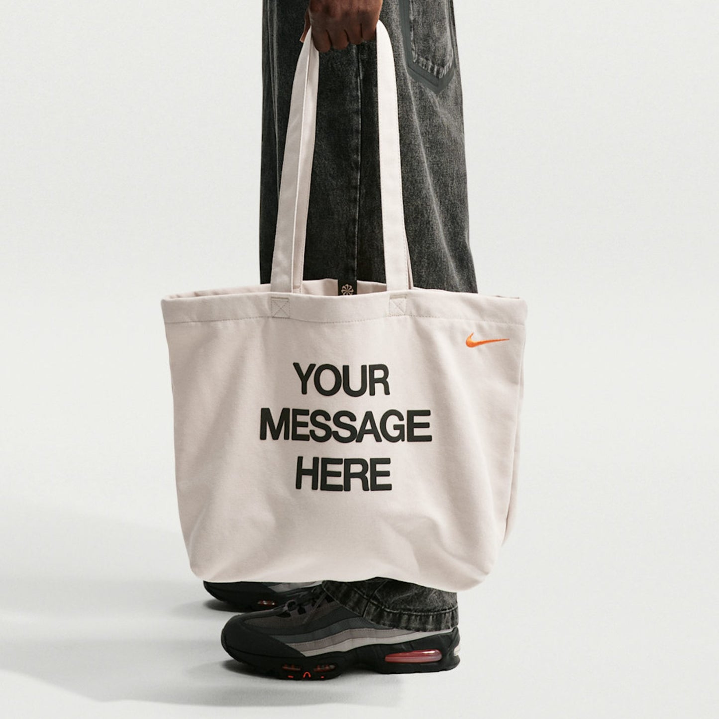 Nike Heritage "Your Message Here" Tote Bag "Oatmeal"