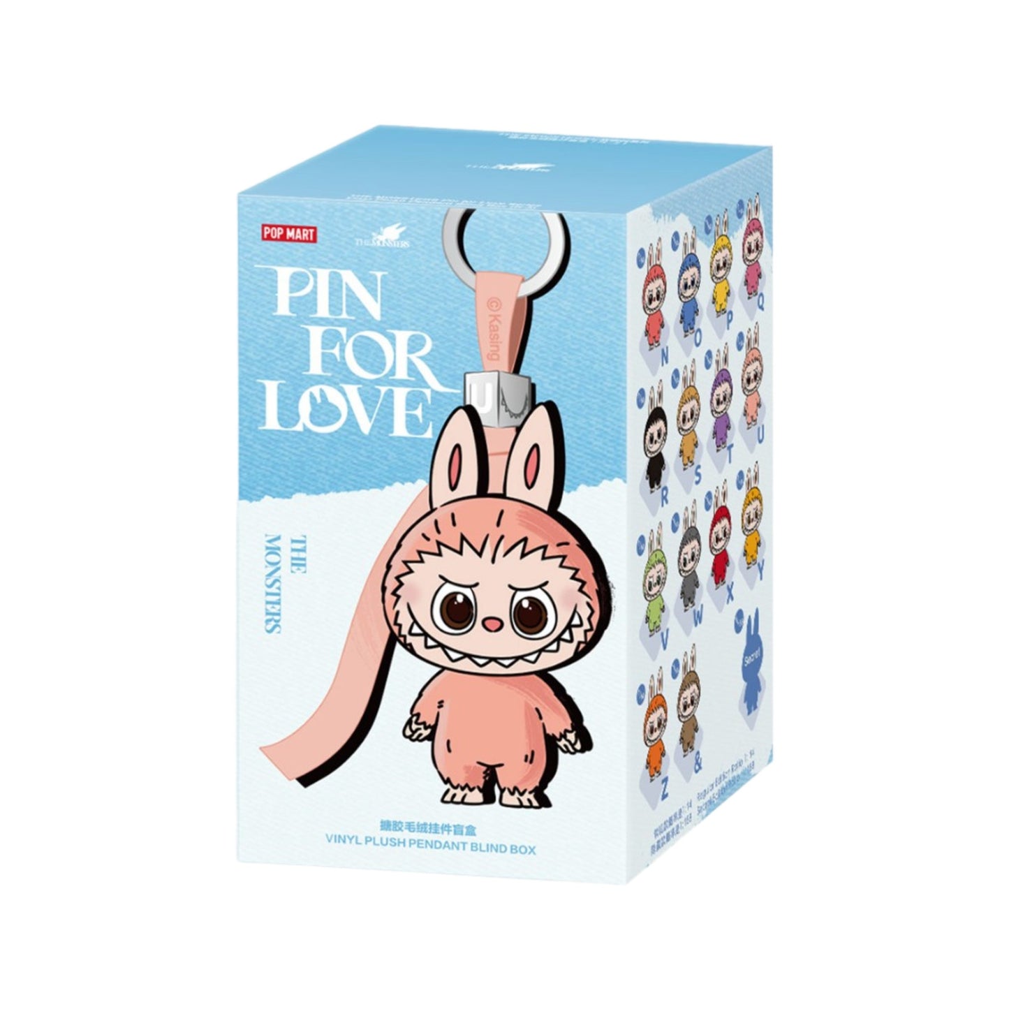 THE MONSTERS Labubu Pin For Love Series-Vinyl Plush Pendant (N - Z)
