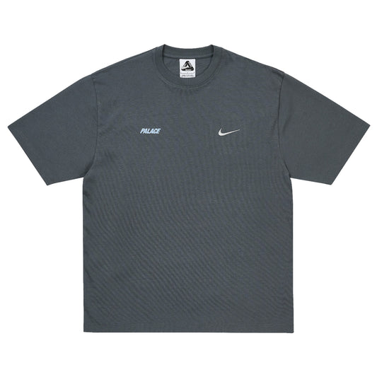 Palace Nike Font Swoosh T-Shirt "Charcoal"
