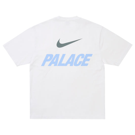 Palace Nike Font Swoosh T-Shirt "White"