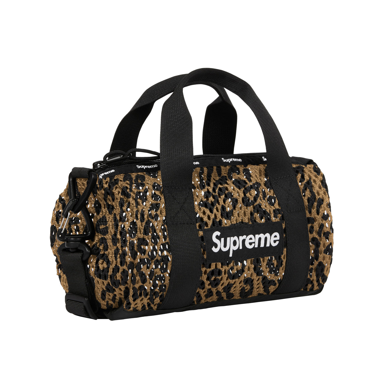 Supreme Mesh Mini Duffle Bag "Leopard"