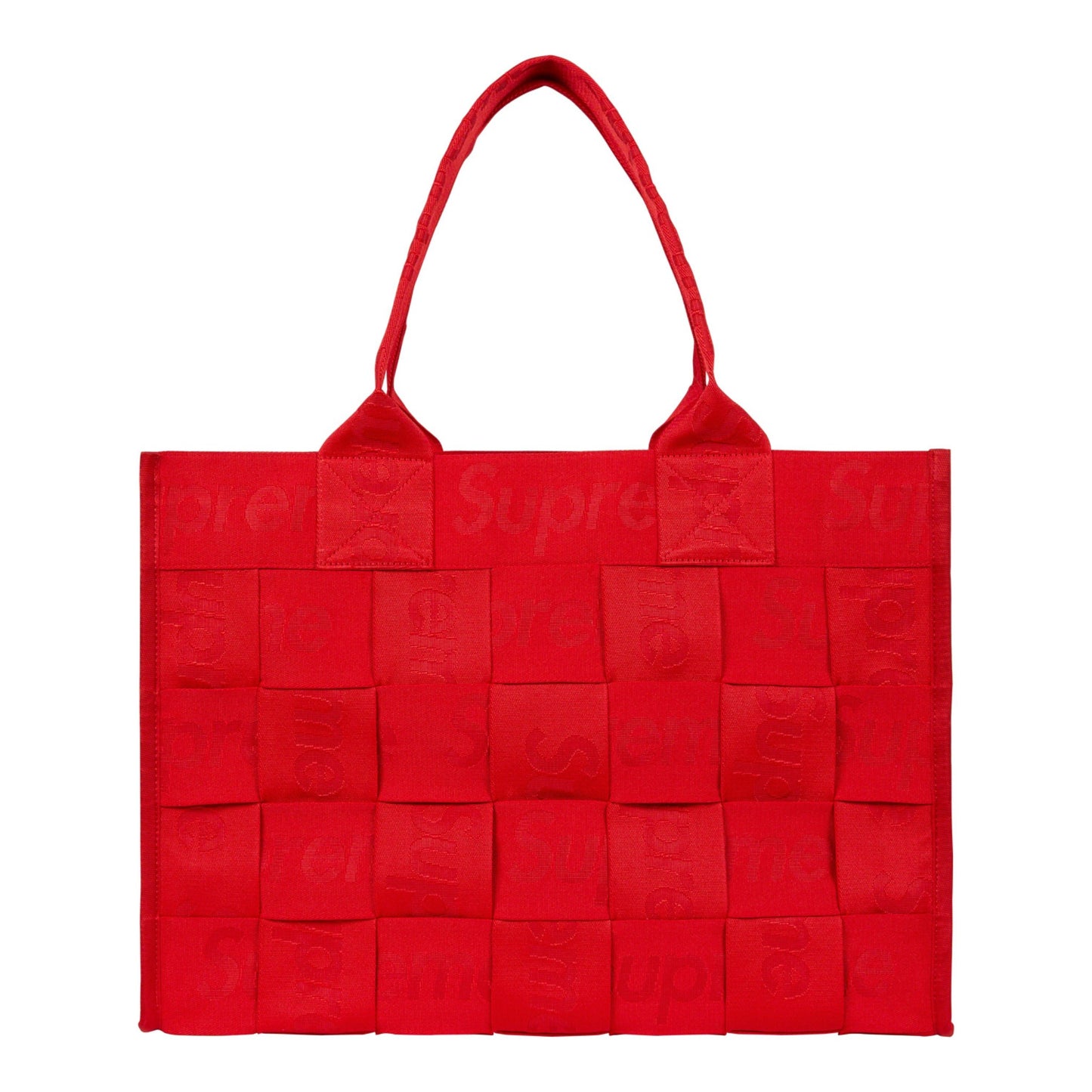 Supreme Woven Large Tote "Red"