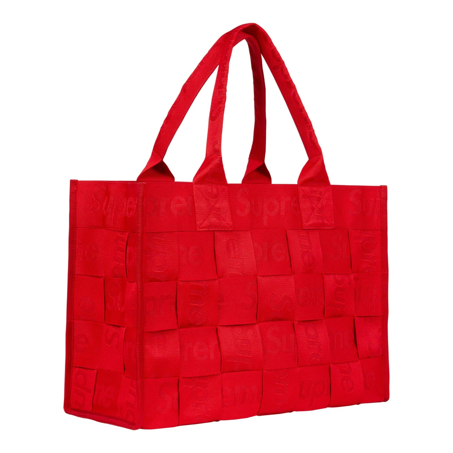 Supreme Woven Large Tote "Red"