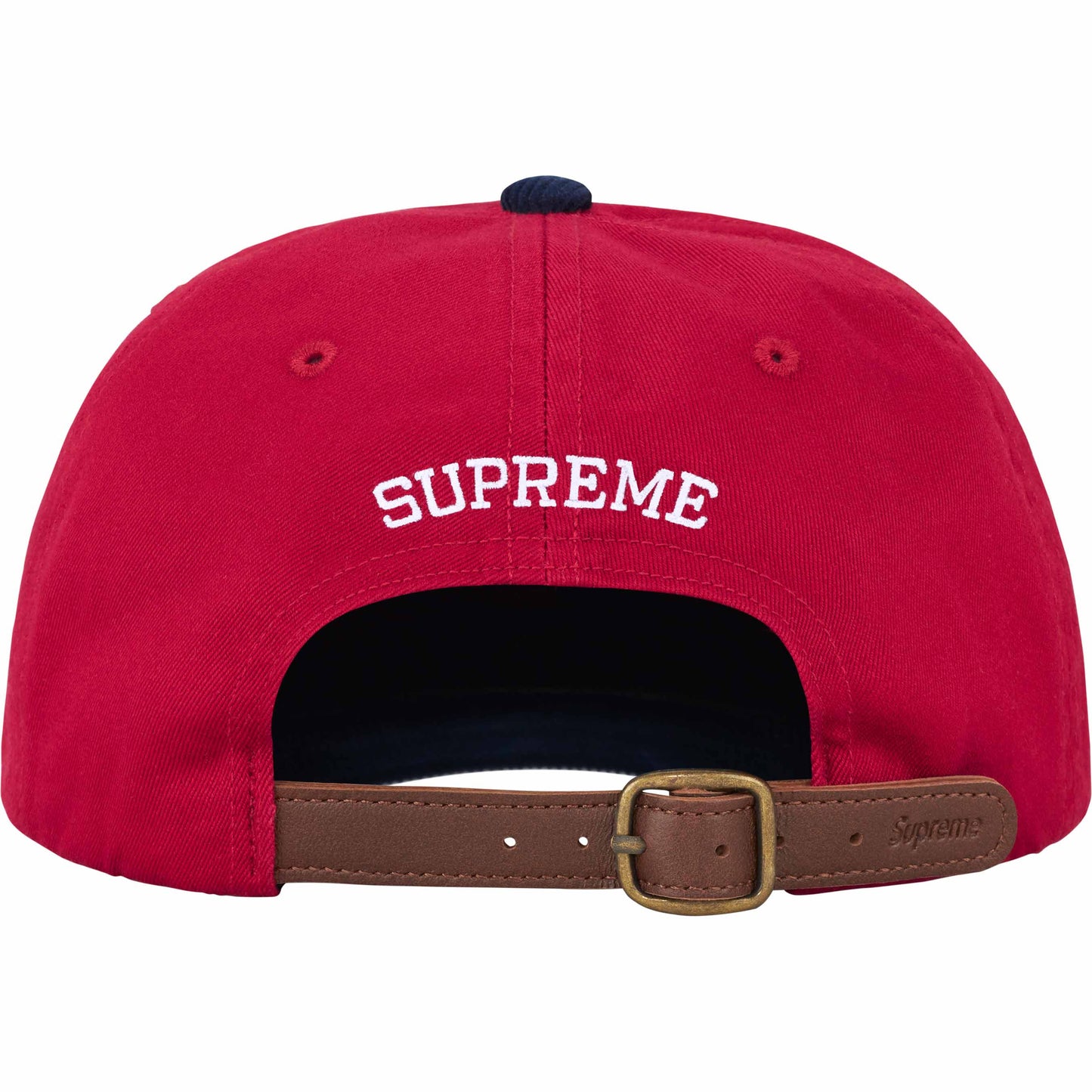 Supreme 2-Tone S Logo 6-Panel "Red"