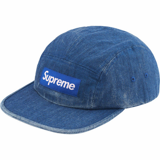 Supreme Coated Denim Camp Cap "Royal"