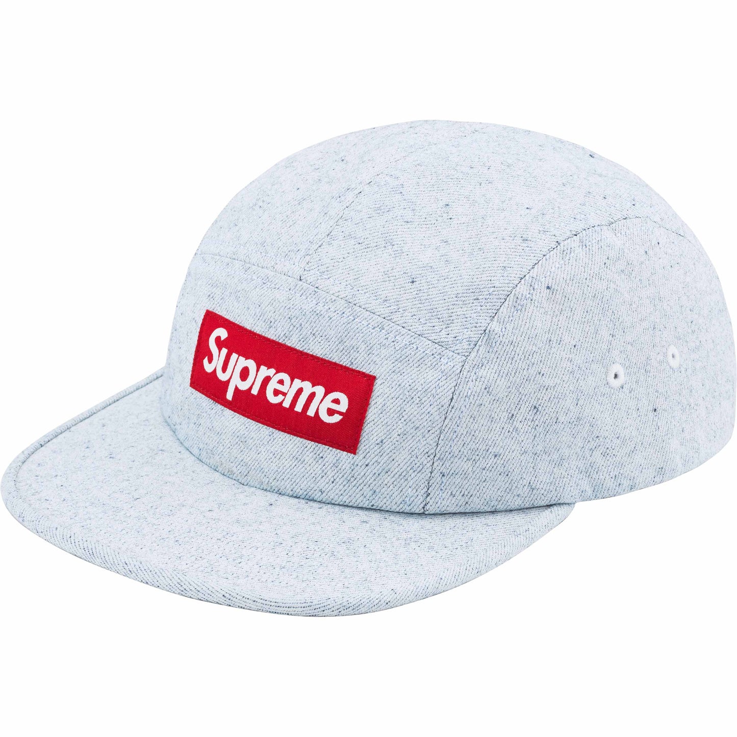 Supreme Coated Denim Camp Cap "White"