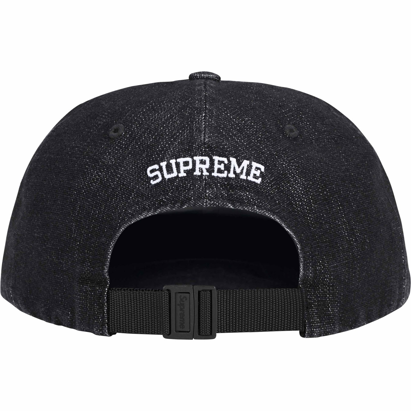 Supreme Cordura Denim Small Box 6-Panel "Black"