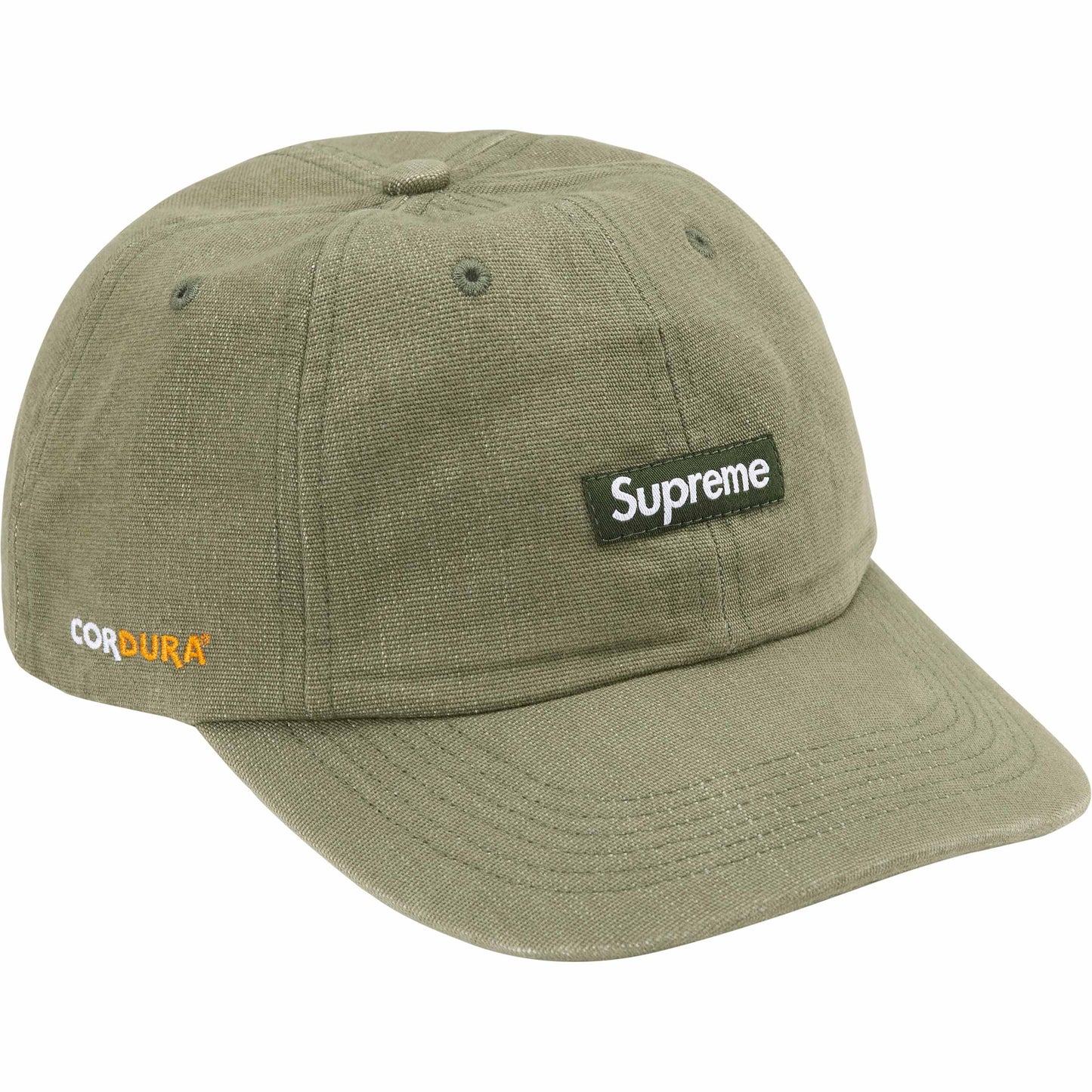 Supreme Cordura Denim Small Box 6-Panel "Green"