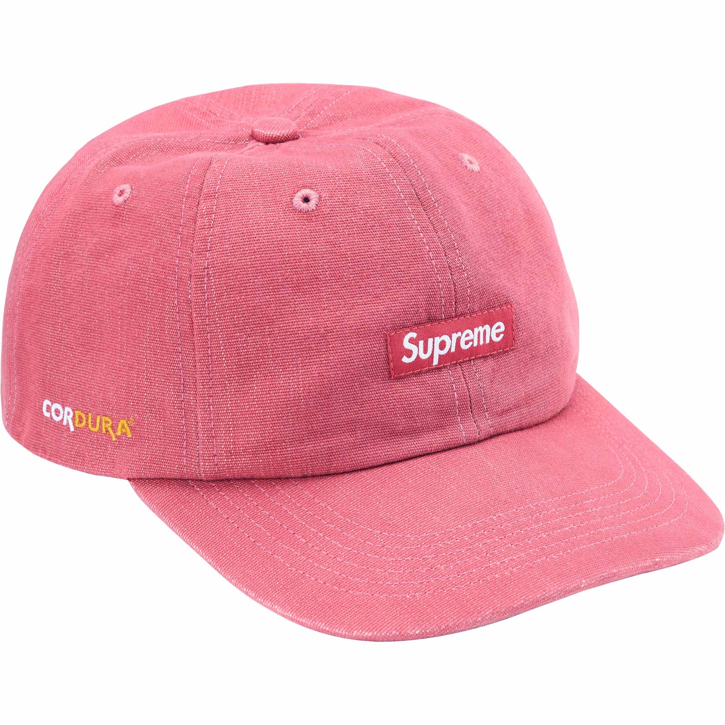 Supreme Cordura Denim Small Box 6-Panel "Pink"