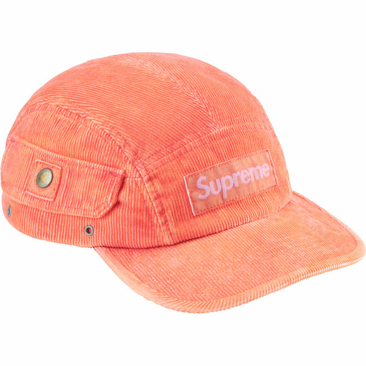 Supreme Corduroy Pocket Camp Cap "Peach"