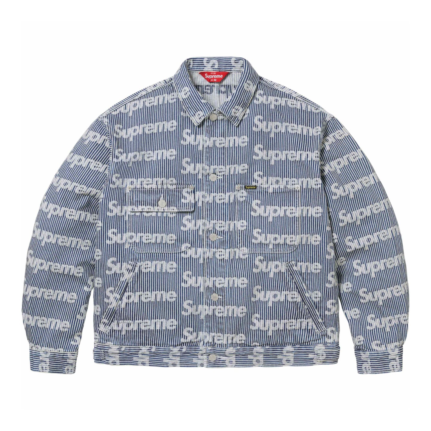 Supreme Denim Chore Trucker Jacket "Stripe"