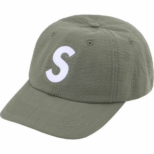 Supreme Seersucker S Logo 6-Panel "Green"
