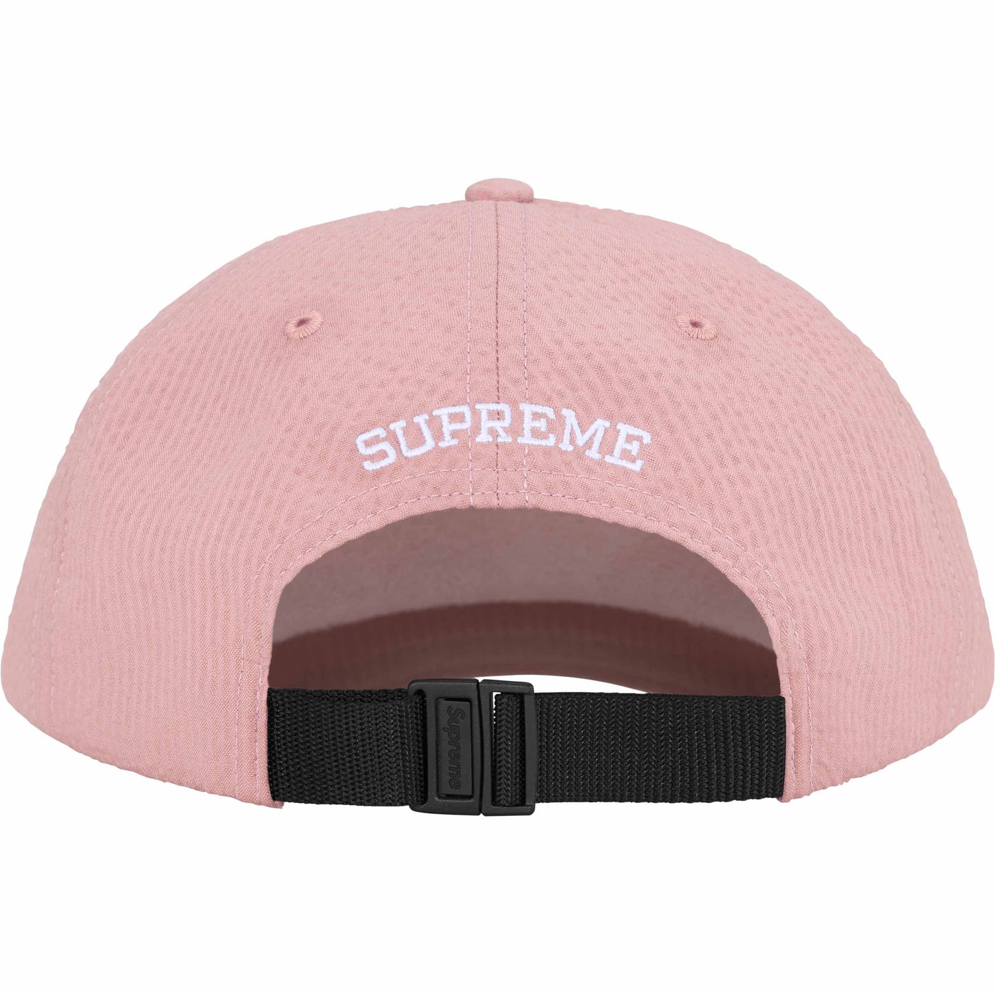 Supreme Seersucker S Logo 6-Panel "Pink"