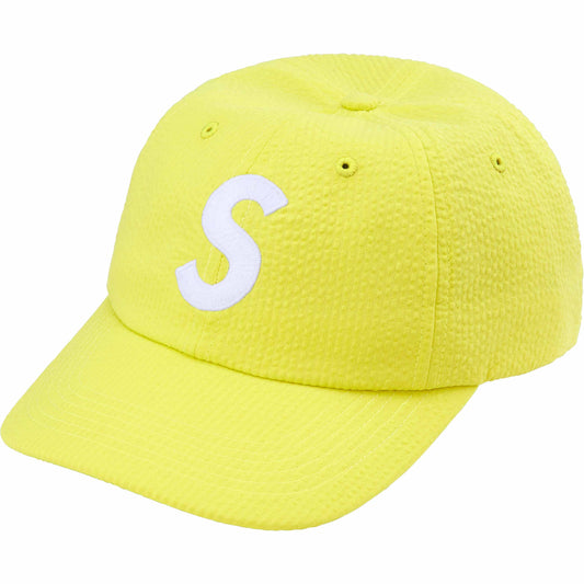 Supreme Seersucker S Logo 6-Panel "Yellow"