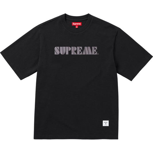 Supreme Stencil Embroidered S/S Top "Black"