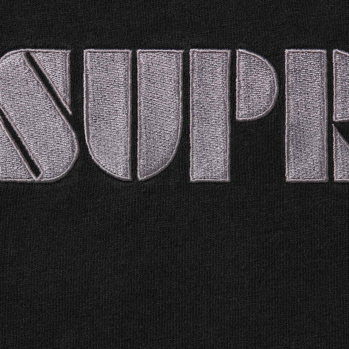 Supreme Stencil Embroidered S/S Top "Black"