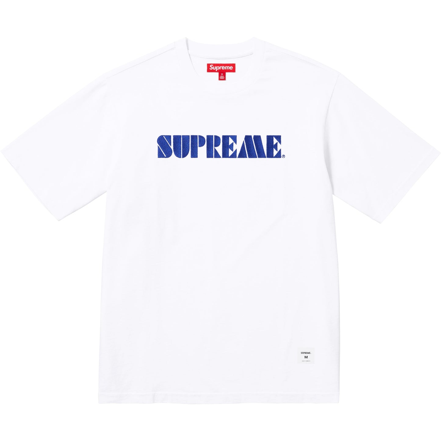 Supreme Stencil Embroidered S/S Top "White"