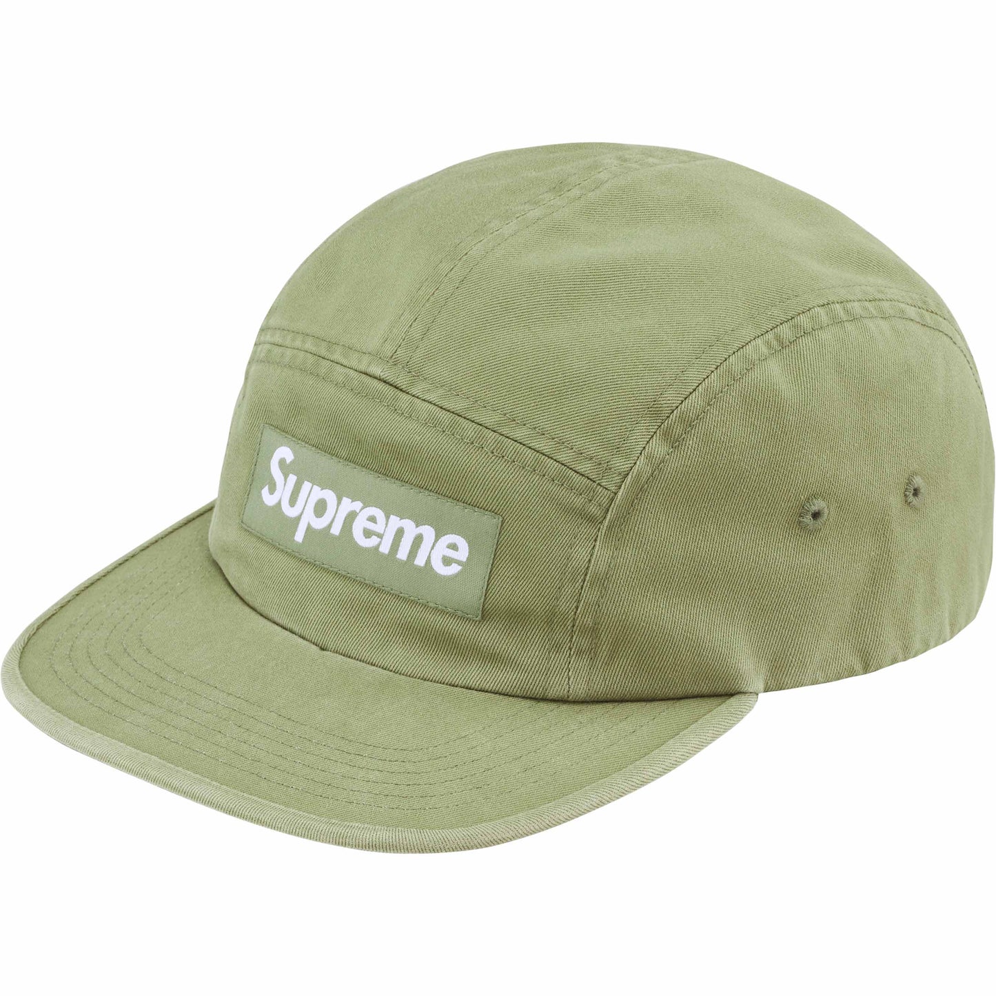 Supreme Washed Chino Twill Camp Cap "Light Olive"