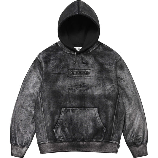 Supreme x MM6 Maison Margiela Foil Box Logo Hooded Sweatshirt "Black"