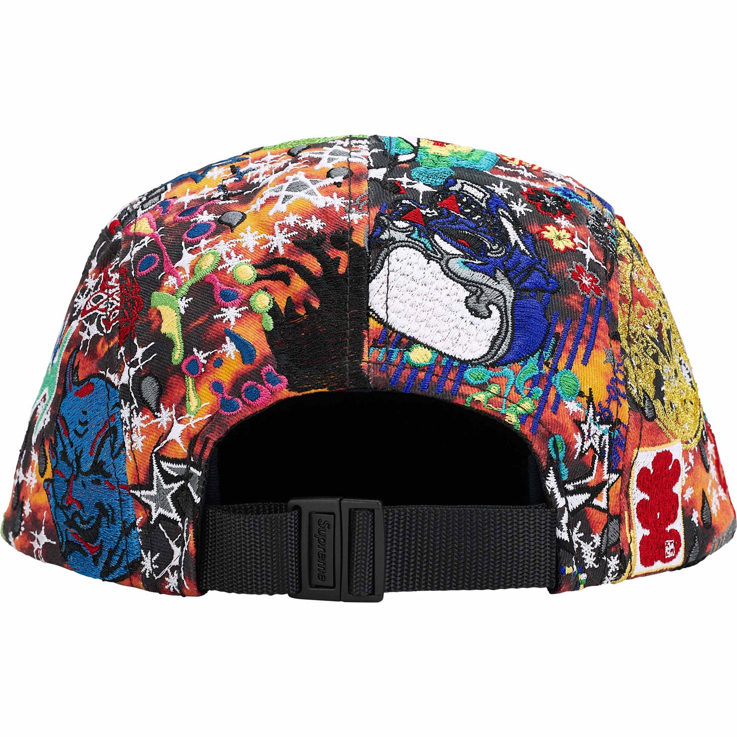Supreme AOI Embroidered Camp Cap "Flames"