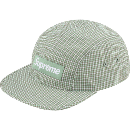 Supreme Cordura Plaid Camp Cap "Olive"
