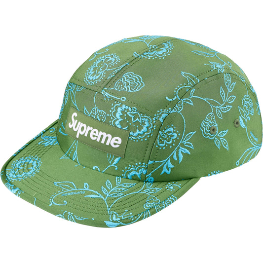 Supreme Floral Jacquard Camp Cap "Green"