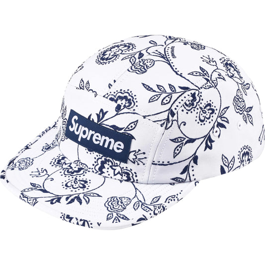 Supreme Floral Jacquard Camp Cap "White"