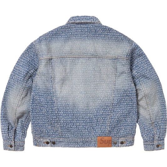 Supreme Fuck Stitch Denim Trucker Jacket "Blue"