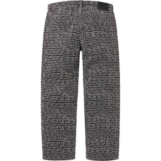 Supreme Fuck Stitch Loose Fit Jean "Black"
