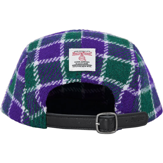 Supreme Harris Tweed Camp Cap "Green Plaid"