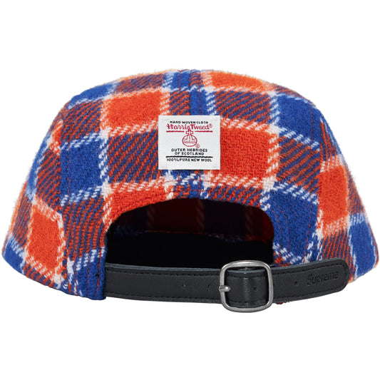 Supreme Harris Tweed Camp Cap "Red Plaid"