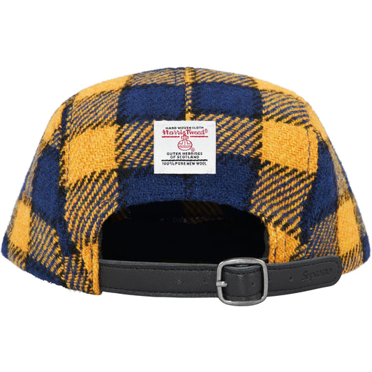 Supreme Harris Tweed Camp Cap "Yellow Plaid"