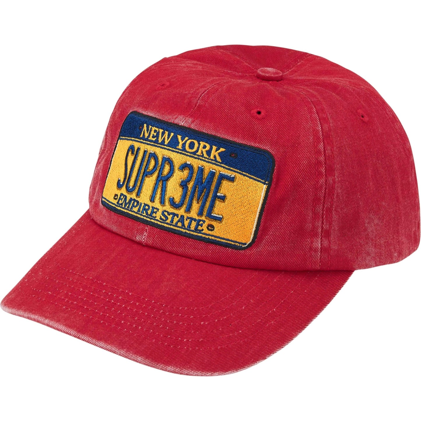Supreme License Plate 6-Panel "Red"