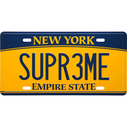 Supreme License Plate