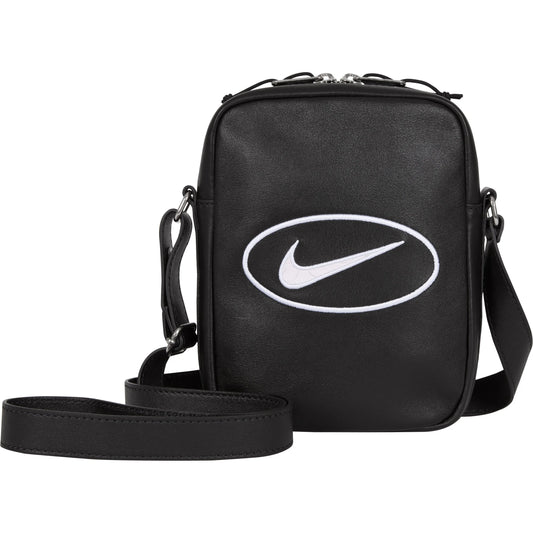 Supreme x Nike Leather Shoulder Bag "Black"