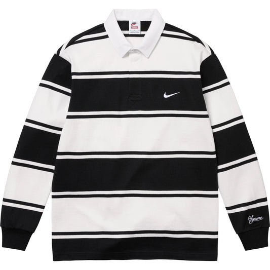 Supreme x Nike Stripe Rugby "Black"