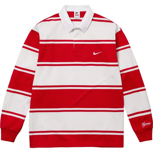 Supreme x Nike Stripe Rugby "Red"